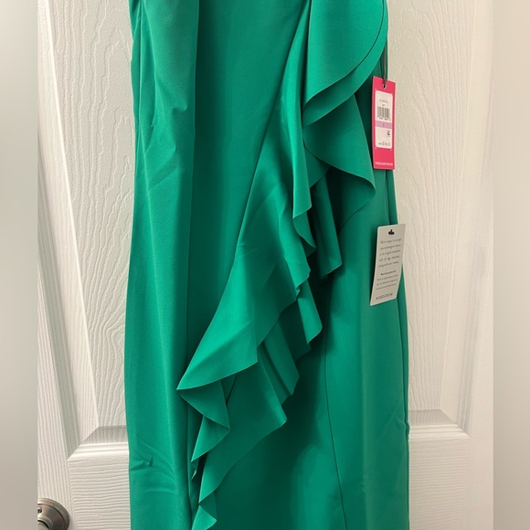NWT- Vince Camuto Teal/green midi dress - Picture 5 of 5